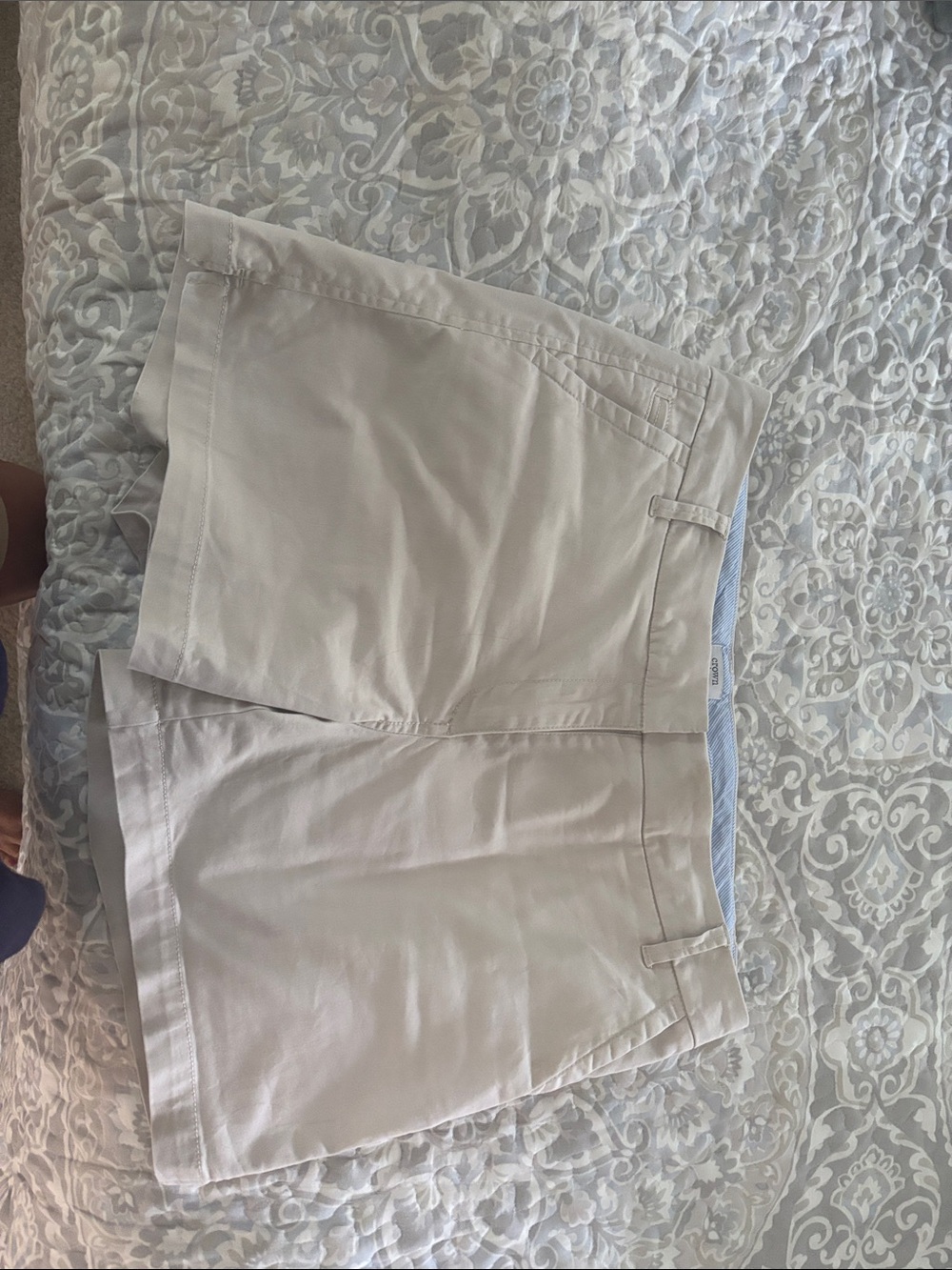 Crown and Ivy Caroline style 5 inch inseam khaki